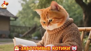 Заботливые котики спешат на помощь 😸😹😻 (346)