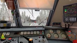 Сценарий RTrainSim "Пассажирская смена в метель". На ЧС7-236 по маршруту Чернышевск.