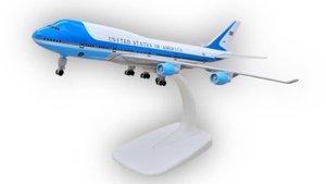 Модель правительственного самолета Boeing 747 United States "Air Force One" - 20 см (с шасси)