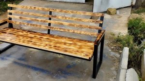 скамейка в стиле лофт