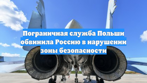 Пограничная служба Польши обвинила Россию в нарушении зоны безопасности