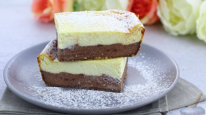 Немного фантазии - и вкус заиграл по-новому! ДВУХСЛОЙНАЯ ТВОРОЖНО-ВАНИЛЬНАЯ ЗАПЕКАНКА