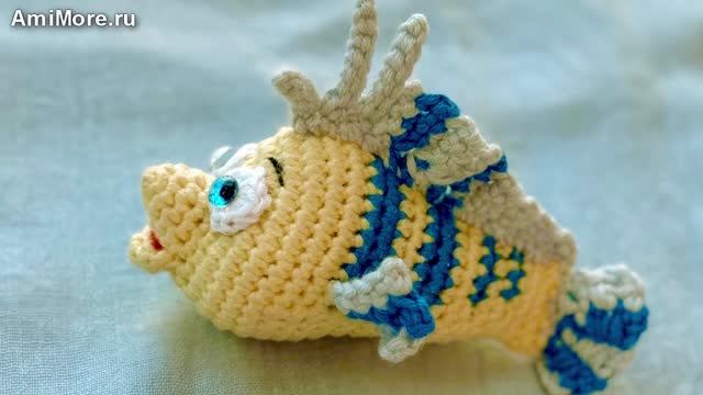 Амигуруми: схема Рыбка Флаундер | Игрушки вязаные крючком