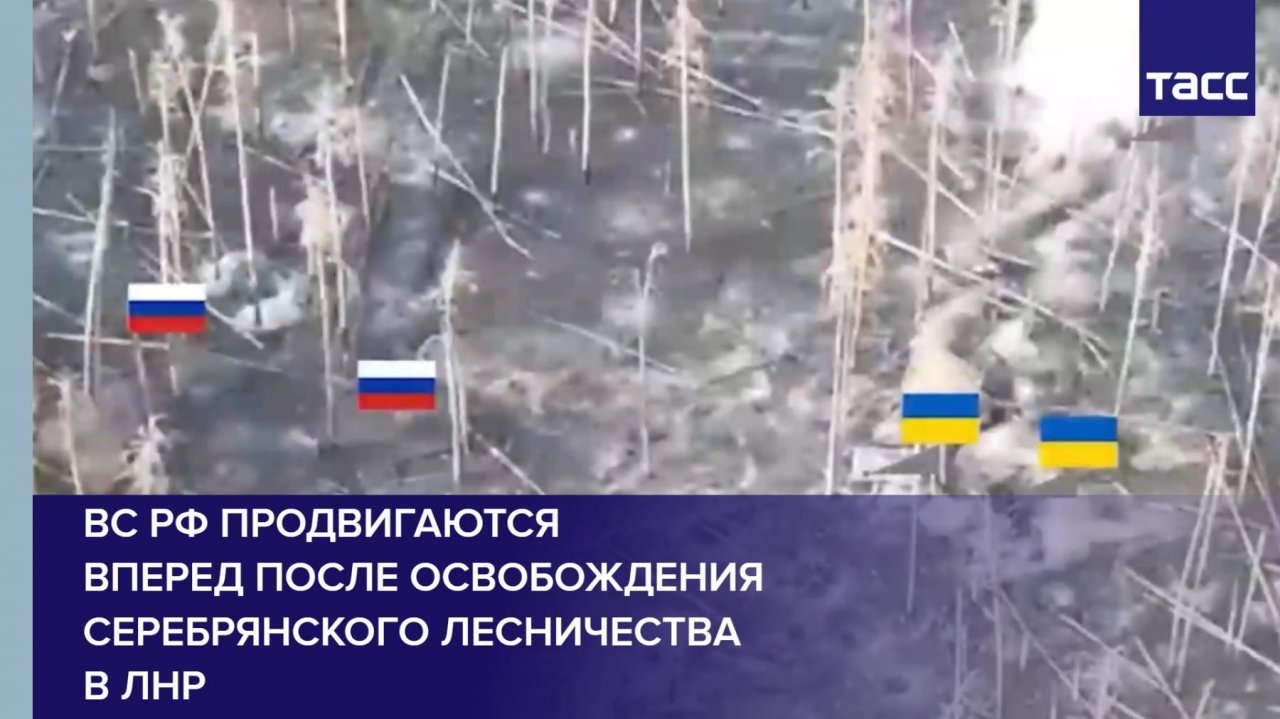 ВС РФ продвигаются вперед после освобождения Серебрянского лесничества в ЛНР