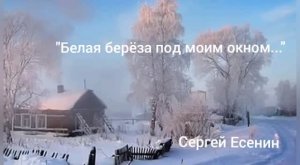 Стихотворение Сергея Есенина "Белая берёза под моим окном"