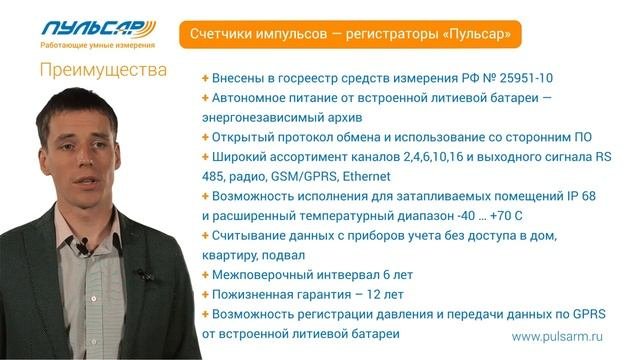 Счетчики импульсов-регистраторы Пульсар