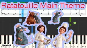 Ratatouille Main Theme [Piano Tutorial | Sheets | MIDI] Synthesia