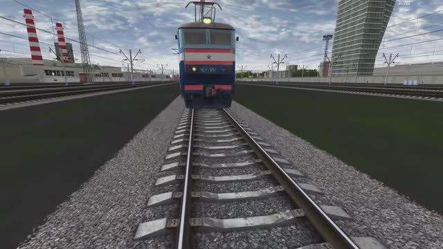 Мультиплеер RTrainSim MaDaDeV. ЧС7 со скорым поездом Москва - Сухиничи.