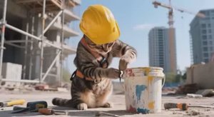 Котики . Папа котиков попал в больницу