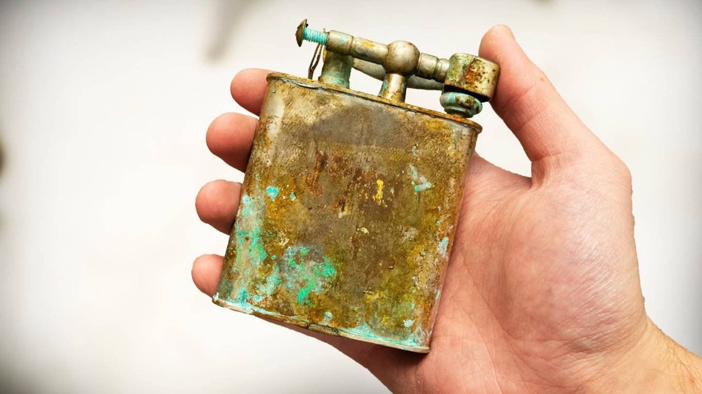 🔥 Старинная Зажигалка Превратилась в Роскошное Золото! Покрытие 24 Карата! 😱 смотреть онлайн