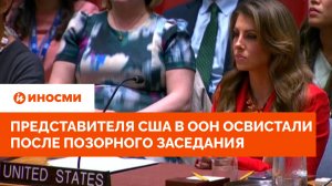 «Ты гордишься?» Представителя США в ООН освистали после позорного заседания