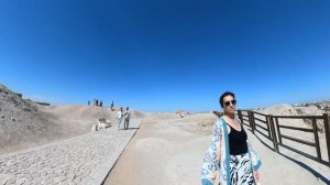 Лиля в цитадели Арк панорама на город