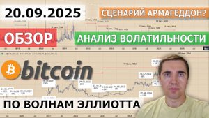 20.09.2025. Обзор Bitcoin. Опасный момент. Анализ волатильности