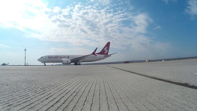 Водная арка для Боинг 737 Мах 8 Southwind