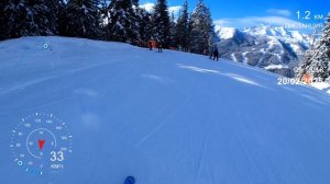 Горные лыжи. Архыз Южный склон. Пересильды