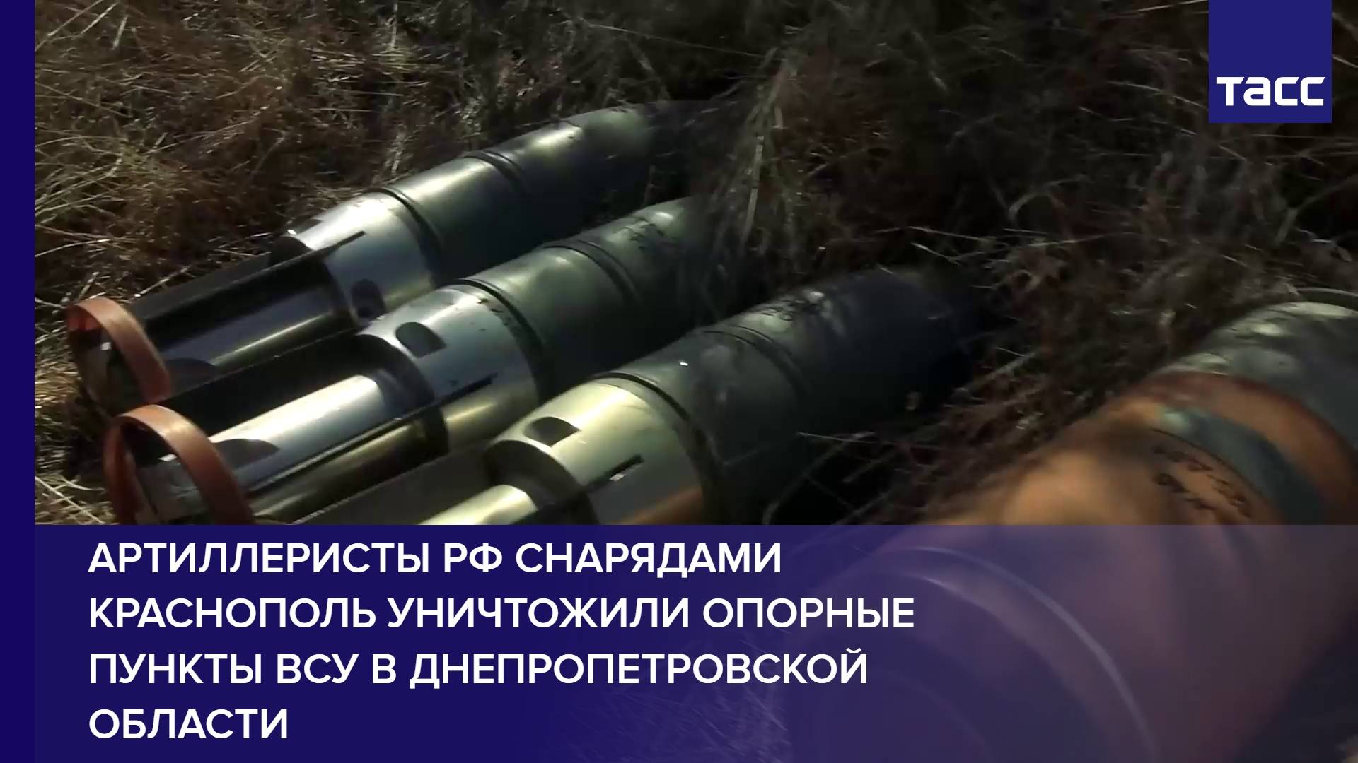 Артиллеристы РФ снарядами Краснополь уничтожили опорные пункты ВСУ в Днепропетровской области