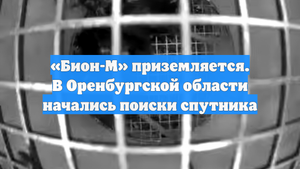 «Бион-М» приземляется. В Оренбургской области начались поиски спутника