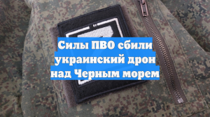 Силы ПВО сбили украинский дрон над Черным морем
