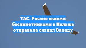 TAC: Россия своими беспилотниками в Польше отправила сигнал Западу