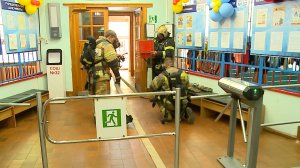 (Рыбинск-40) УСЛОВНЫЙ ПОЖАР В ШКОЛЕ №32