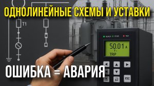Однолинейные схемы и уставки: ошибка = авария