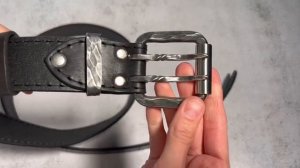 Двухшпеньковый ремень с кованой пряжкой из стали, стилизованный под армейский 4 см TNBelt97