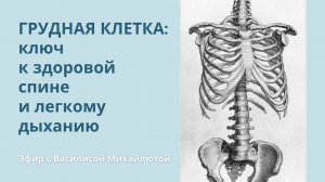Вебинар "Грудная клетка - ключ к здоровой спине и лёгкому дыханию"