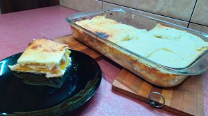 Запеканка с творогом, тыквой и яблоками