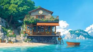 Summer Lofi Chill | Ocean Coffee for Relaxing Morning | Lofi Hip Hop for Study & Relax