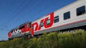 Тепловоз ТЭП70-0567 с туристическим поездом Нижний Новгород - Ужовка