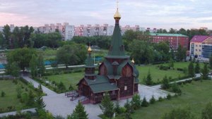 Храмы в центре Омска с высоты (2019 г.)