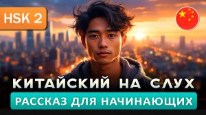 Простой рассказ на Китайском (HSK2): Обычный парень | Китайский на слух для начинающих 🎧