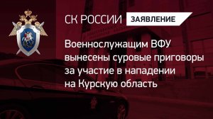 Военнослужащим ВФУ вынесены суровые приговоры за участие в нападении на Курскую область
