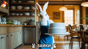 Зая и Зайчата 🐰🐇🐇 Веселые истории из жизни семейства зайчиков (63)