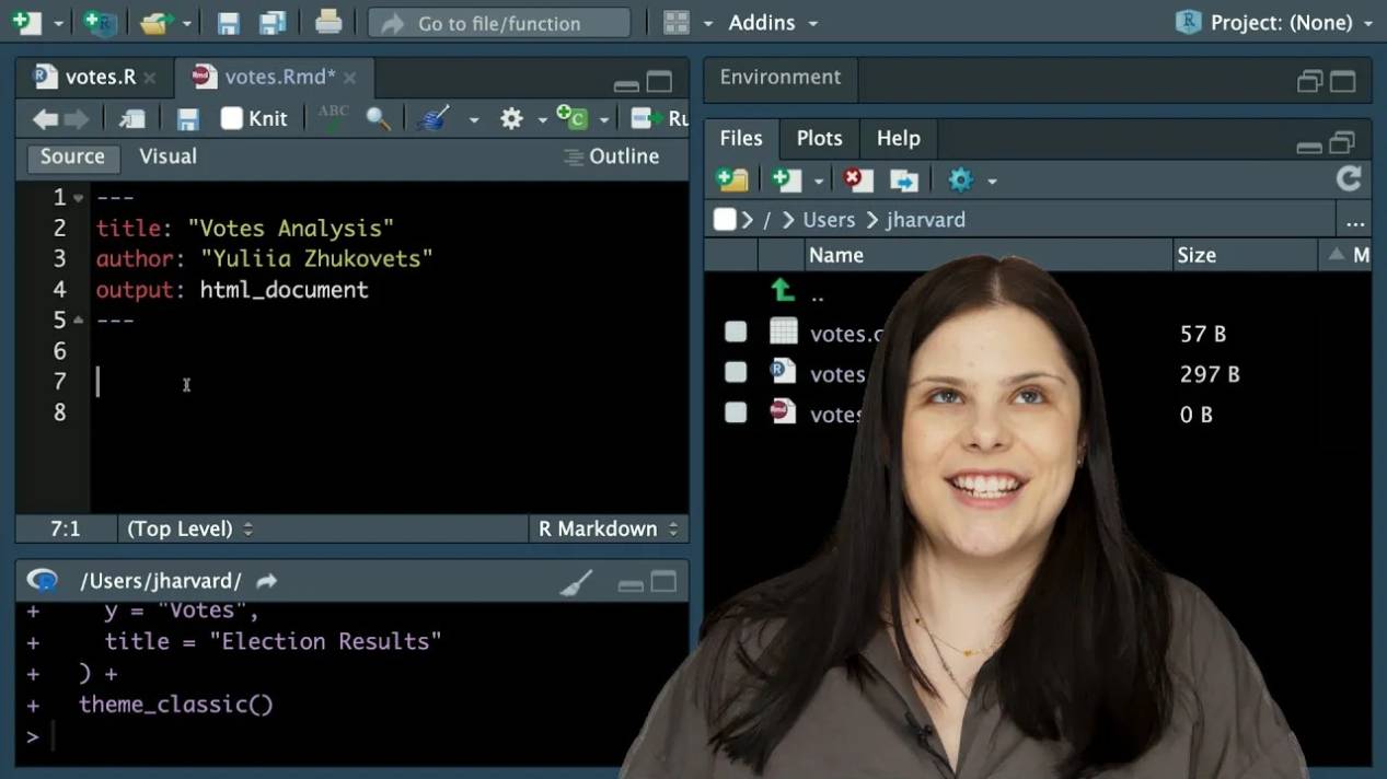 Practice 5.1 - R Markdown - Introduction to Programming with R - Harvard University смотреть онлайн
