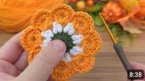 Круглый мотив крючком #всевжизнисвязано #вязаниекрючком