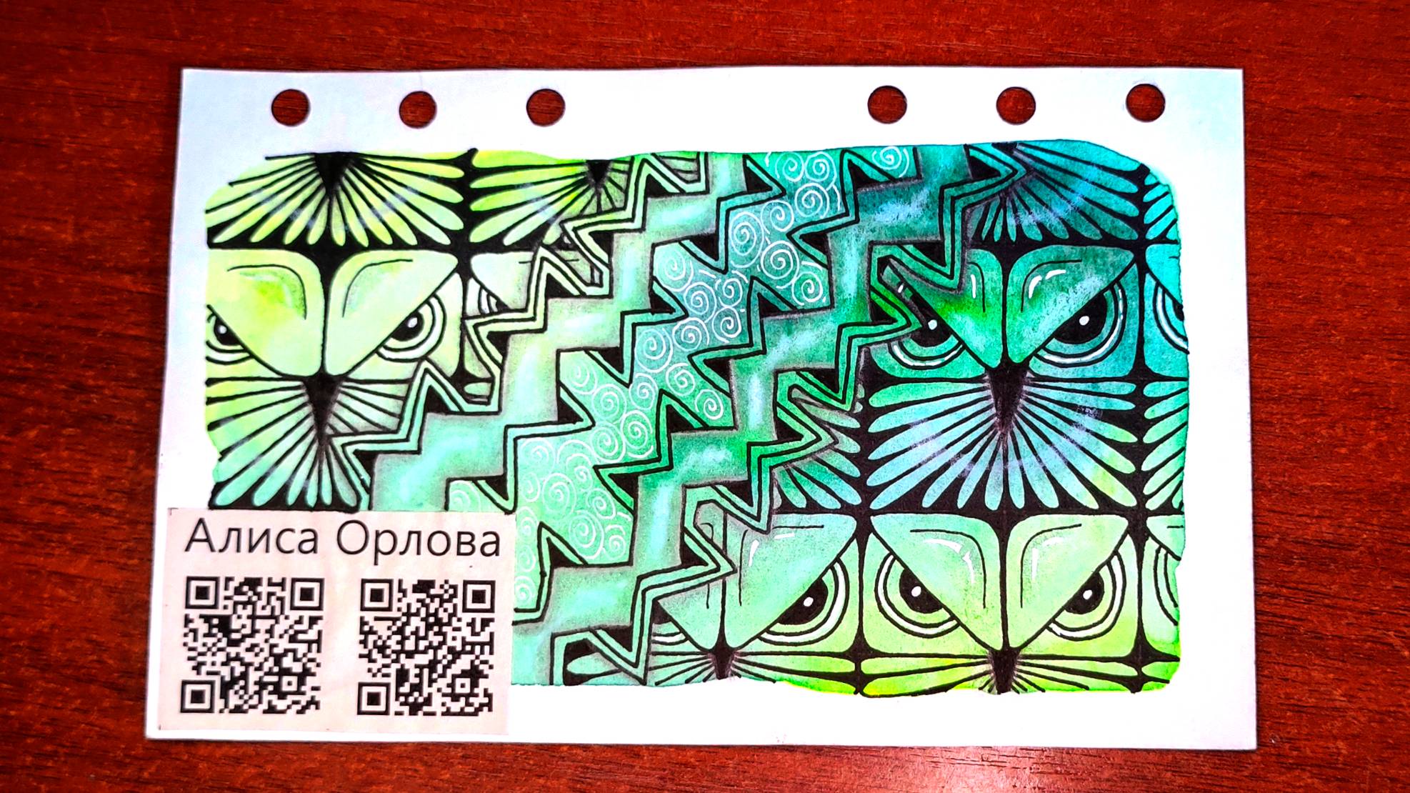 ЗенАрт с танглом ULULA смотреть онлайн