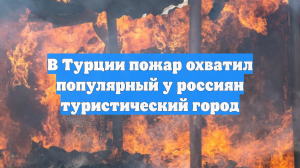 В Турции пожар охватил популярный у россиян туристический город