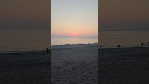 Закат на пляже посёлка Агудзера