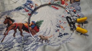 Вышиваю носок от Dimensions // серия 4 сентябрьских заданий