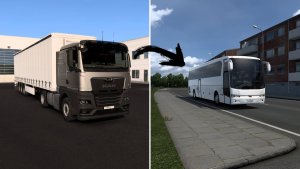ETS 2 ПЕРЕСЕЛ С ФУРЫ НА АВТОБУС