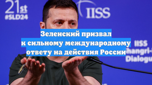 Зеленский призвал к сильному международному ответу на действия России