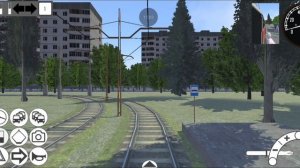 Micro-Tram Simulator. Стандартная карта. Поездка по маршруту №1