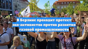 В Берлине проходит протест эко-активистов против развития газовой промышленности