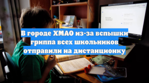 В городе ХМАО из-за вспышки гриппа всех школьников отправили на дистанционку