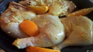 Куриные бедра с апельсинами