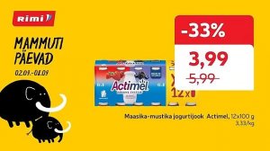 Rimis On Mammutipäevad! Pakkumised 02.09 - 08.09.2025 | Rimi