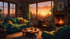 Lofi Chill Beats Fireplace [2K] [ Escaping the Hard Day Study Relax Focus ]