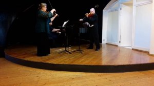 М.Мошковски. 2 ч.из "Сюиты для двух скрипок и ф-но".
 Евгений и Мария Прокопьевы, Елена Эндеберя.