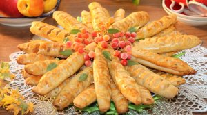 Булочки-трубочки с творогом и повидлом